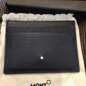 Mint Blanc card holder in black